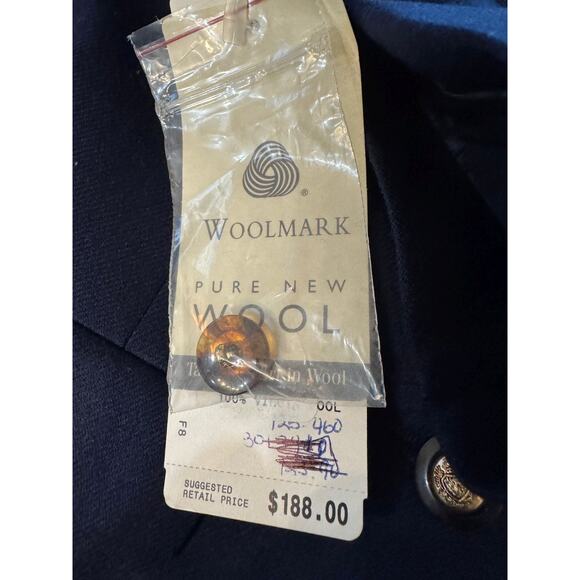 NWTGS VTG Pendleton NAVY WOMENS PANT SUIT SZ P6 $188 - Picture 4 of 6